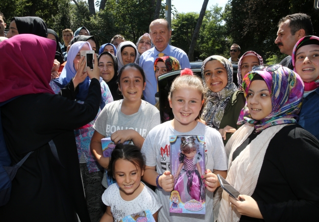 Cumhurbaşkanı Erdoğan, Çamlıca Kulesi'nde incelemelerde bulundu